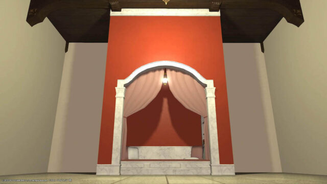 「マーブルアルコーブベッド」の詳細紹介｜FF14ハウジング家具データベース|HOUSING COLLECTION